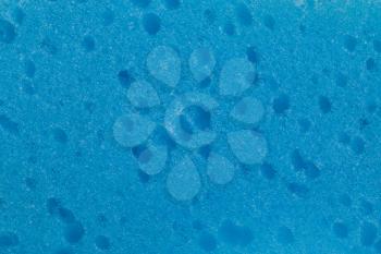 Blue sponge texture for background, close up