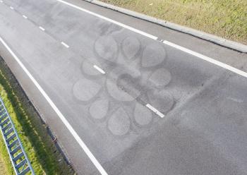 Empty road in the Netherlands, tons of asphalt