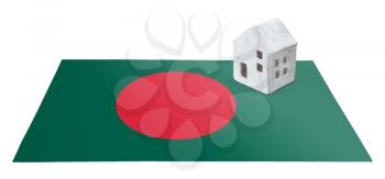 Small house on a flag - Living or migrating to Bangladesh