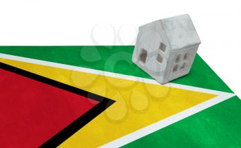 Small house on a flag - Living or migrating to Guyana