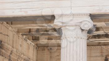 Details of the Erechtheion at the Acropolis in Athens - Greece