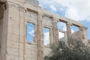 Details of the Erechtheion at the Acropolis in Athens - Greece