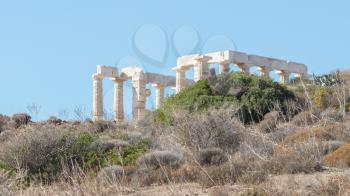Temple of Poseidon in cape Sounion - Southern Greece
