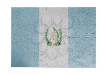 Large jigsaw puzzle of 1000 pieces - flag - Guatemala