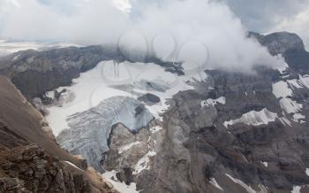 View upon a glacier in the Swiss Apls