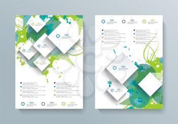 Vector brochure, flyer, magazine cover, poster template