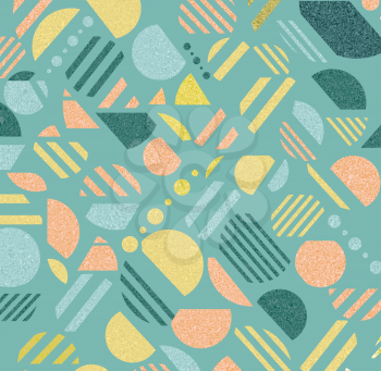 Vintage geometric  pattern in retro 80s style, memphis. Can be use for paper, fabric and textile print.