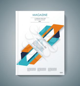 Vector design of Magazine Cover Annual Report, Flyer Poster .