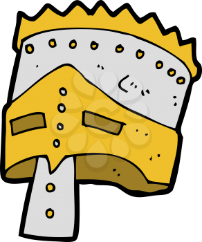 Royalty Free Clipart Image of a King's Helmet