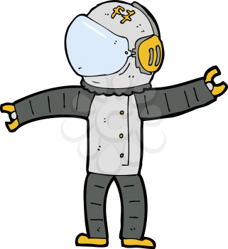 Royalty Free Clipart Image of a astronaut