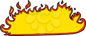 Royalty Free Clipart Image of a Fire Border