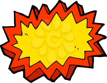 Royalty Free Clipart Image of an Explosion Symbol