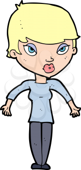 Royalty Free Clipart Image of a Woman