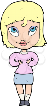 Royalty Free Clipart Image of a Woman