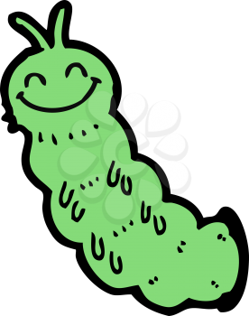 Royalty Free Clipart Image of a Caterpillar