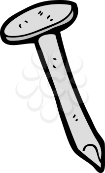 Royalty Free Clipart Image of a Nail