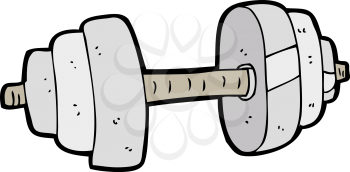 Royalty Free Clipart Image of a Dumbbell