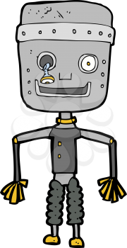 Royalty Free Clipart Image of a Robot