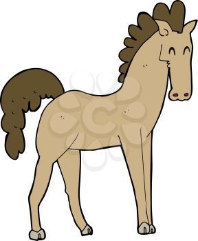 Royalty Free Clipart Image of a Horse