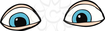 Royalty Free Clipart Image of Eyes