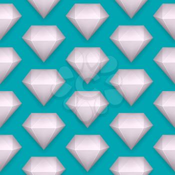 Vector shiny diamond seamless pattern eps 10

