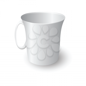  illustration with  white mug for your design