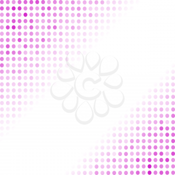 Dotted Pink Background. Halftone Pattern. Comic Book Background
