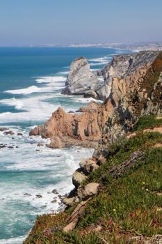 Cabo da Roca, the western point of mainland Europe, Atlantic ocean, Portugal