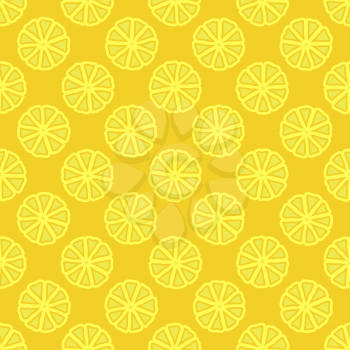 yellow lemon seamless pattern - vector illustration. eps 8