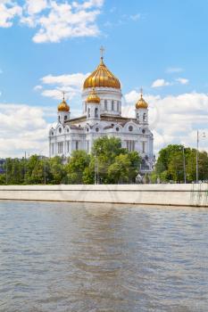 The Cathedral of Christ the Saviour under Moscow river, Russia