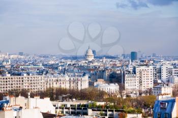 View over the 5th arrondissement Pantheon of Paris