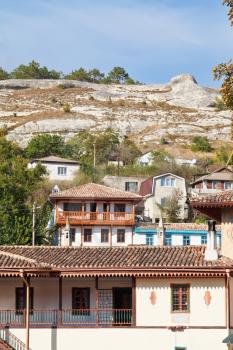 living district in old part of Bakhchisarai city, Crimea