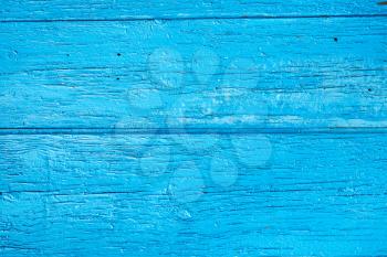 background from blue painted wooden boards close up