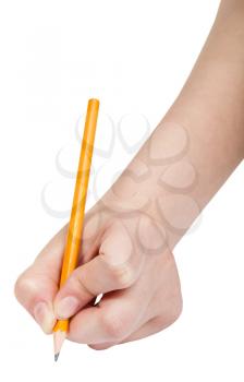 hand draws by simple pencil isolated on white background
