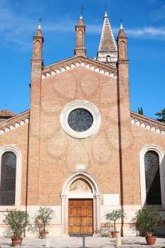 travel to Italy - facade of Church Chiesa dei Santi Nazaro e Celso in Verona