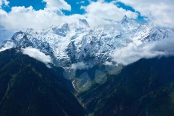 Himalayas - Kinnaur Kailash range. Kalpa, Himachal Pradesh, India