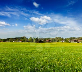 German countryside and village. Bavaria, Germany