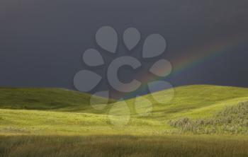 Storm Clouds Prairie Sky Saskatchewan Canada