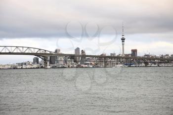 Auckland New Zealand City View Harbour Bridge 