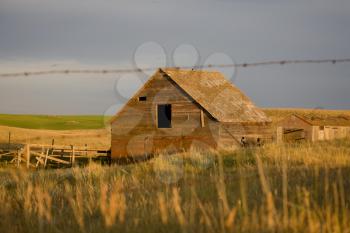 Prairie Barn Saskatchewan summer rural scene Canada