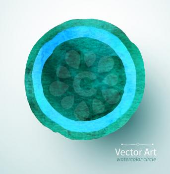 Vector illustration of watercolor circles.