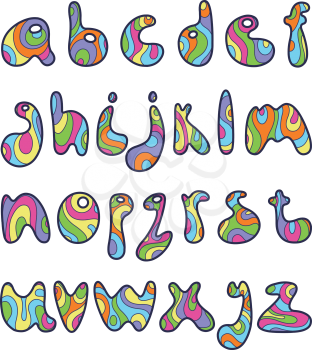 Psychedelic small letters