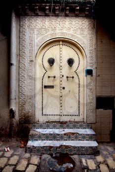 old door in the city of sousse tunisia