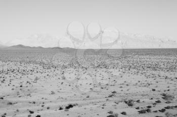 in iran blur mountain and landscape from the window  of a car