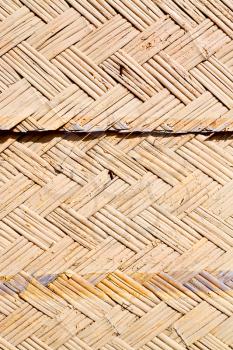 a wall build on wicker bamboo like abstract vintage surface