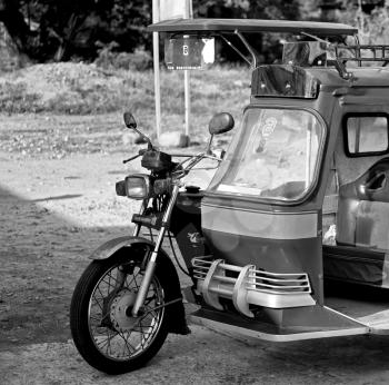 in asia philipphines the typical tuk tuk motorbike for tourist