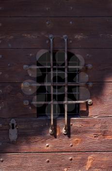 old door and window grate in bellinzona switzerland 