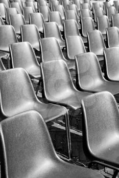 empty seat in italy europe background black  texture