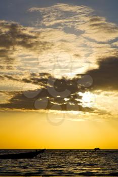 asia in the  kho tao  bay isle sunset sun   thailand  and south china   sea  