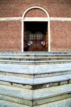  cardano campo italy   church  varese  the old door entrance and mosaic sunny daY 